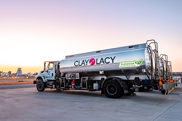Clay Lacy sustainable aviation fuel