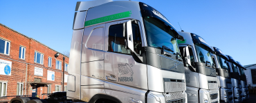 Nestlé bio-lng fleet trucks